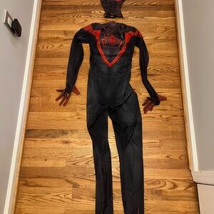 Men's Black and Red Spiderman Costume